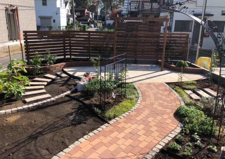 お庭のアレンジ施工
