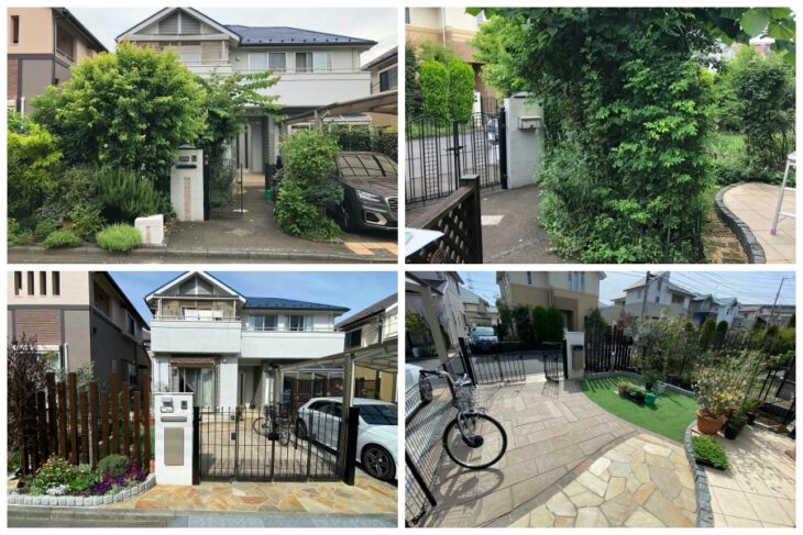 駐車スペースとお庭を両立のリフォーム