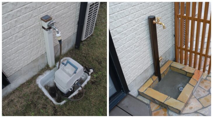 立水栓でお庭をリフォーム