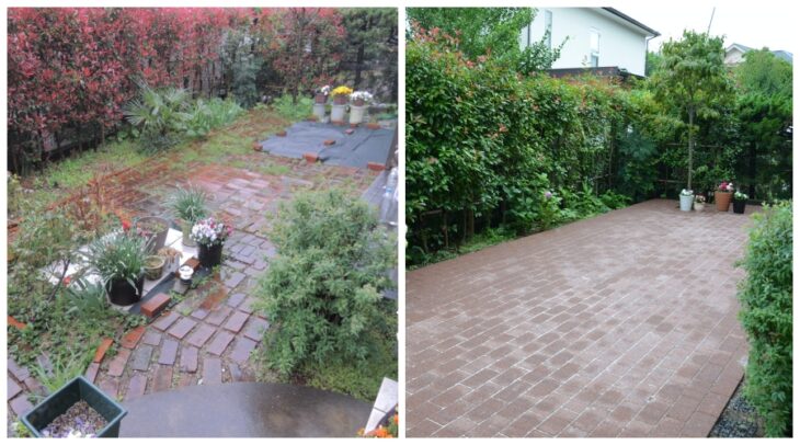 雑草防止と統一感の両立